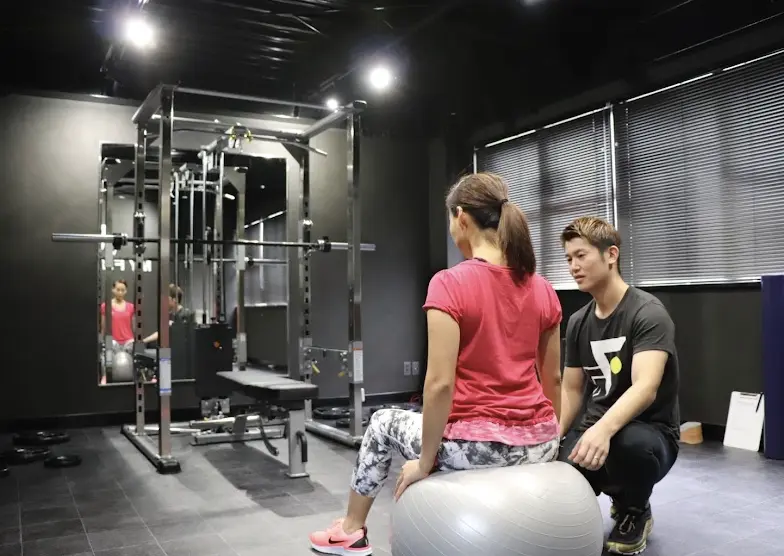 MY FITNESS 松山のパーソナルトレーニングの様子