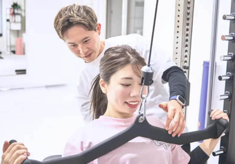 パーソナルジムMORE平岸店のレッスン風景