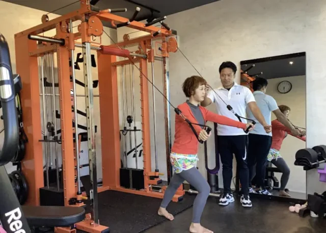 プライベートジムTAKU(函館)のレッスン風景