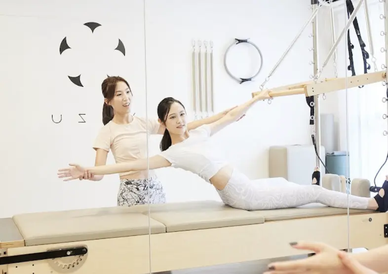 マシンピラティスYUZU青葉台店のレッスン風景