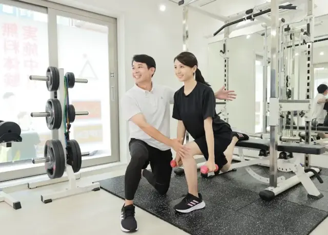 かたぎり塾奥沢店のパーソナルトレーニングの様子