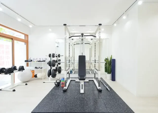 かたぎり塾梅島店のジム内パワーラック