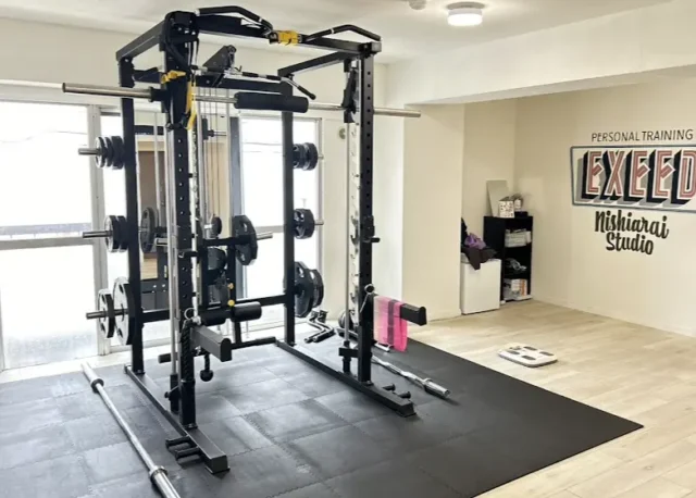 EXEED西新井店のジム内パワーラック