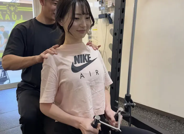 ルアーナパーソナルジム鶴見店のパーソナルトレーニングの様子
