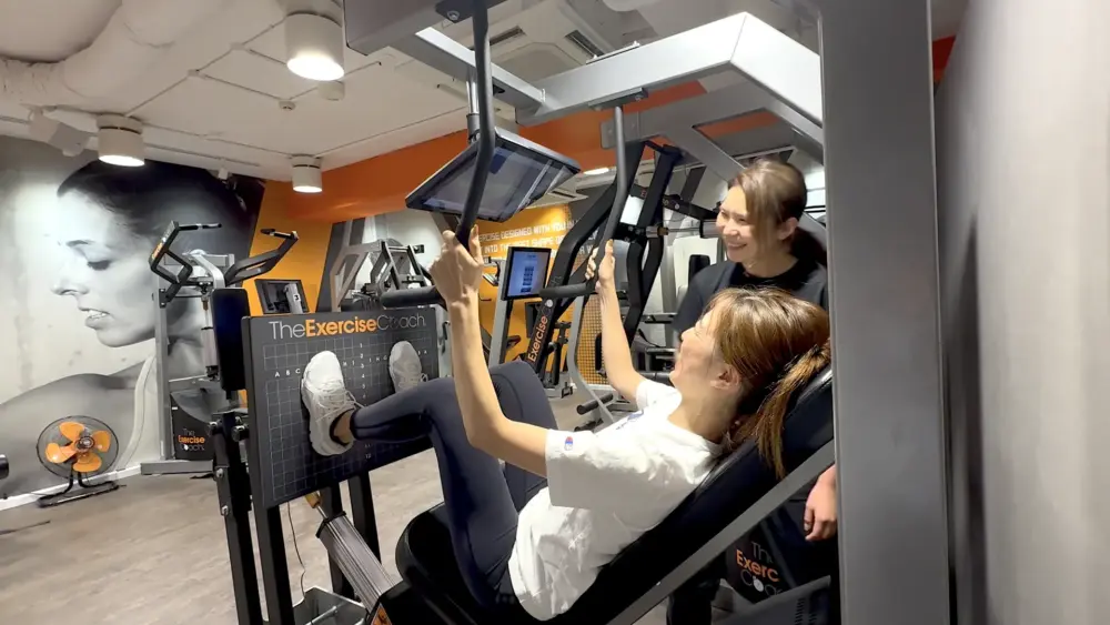 エクササイズコーチ品川店で無料体験を受けた際のレッスン風景(LYFTOFF編集部SENA)