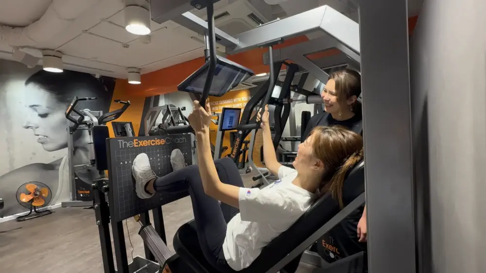 エクササイズコーチ品川店で無料体験を受けた際のレッスン風景(LYFTOFF編集部SENA)